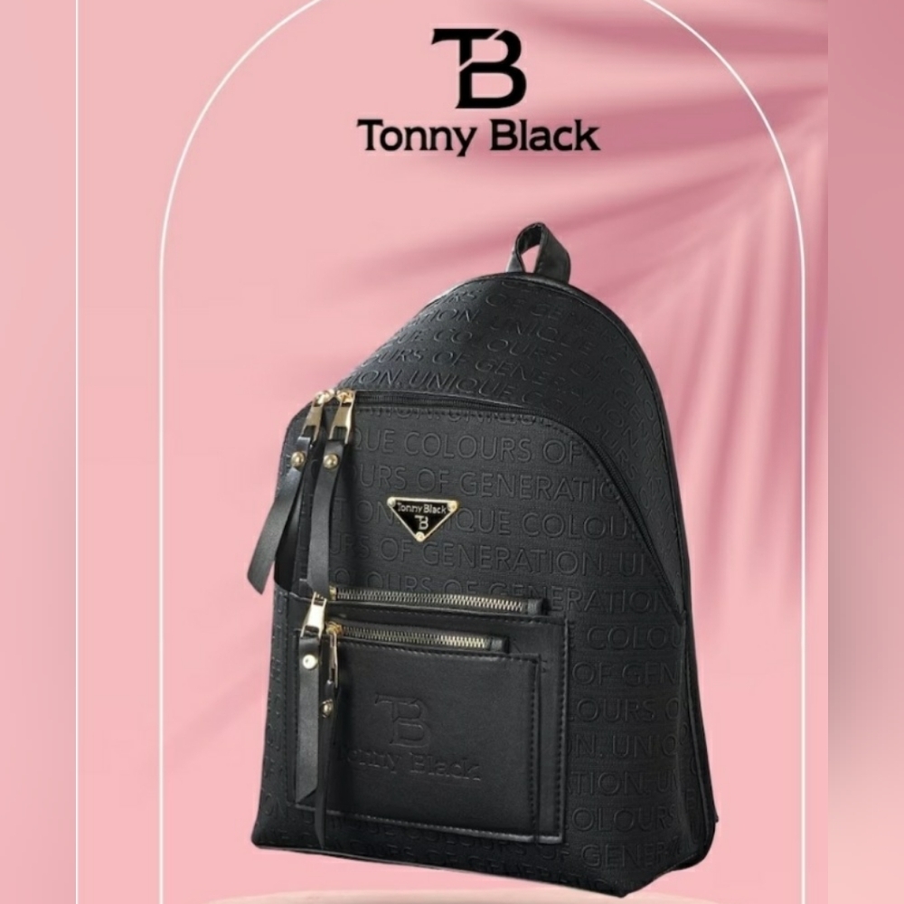 Vegan Leather Backpack, Black Leather Backpack